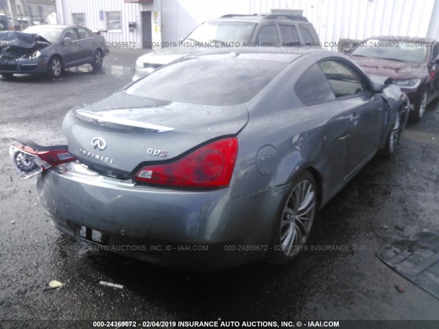 JN1CV6EKXBM214925 - 2011 INFINITI G37 SPORT GRAY photo 4