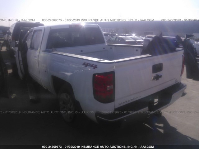 1GCUKREC6JF242549 - 2018 CHEVROLET SILVERADO K1500 LT WHITE photo 3