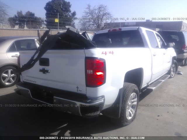 1GCUKREC6JF242549 - 2018 CHEVROLET SILVERADO K1500 LT WHITE photo 4