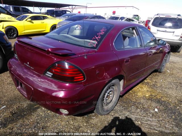 1G2NE52E95M107324 - 2005 PONTIAC GRAND AM SE RED photo 4