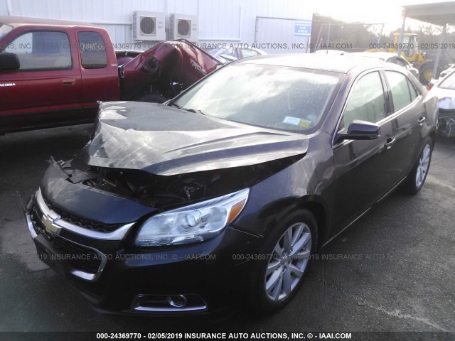 1G11E5SL5EF142223 - 2014 CHEVROLET MALIBU 2LT BLACK photo 2