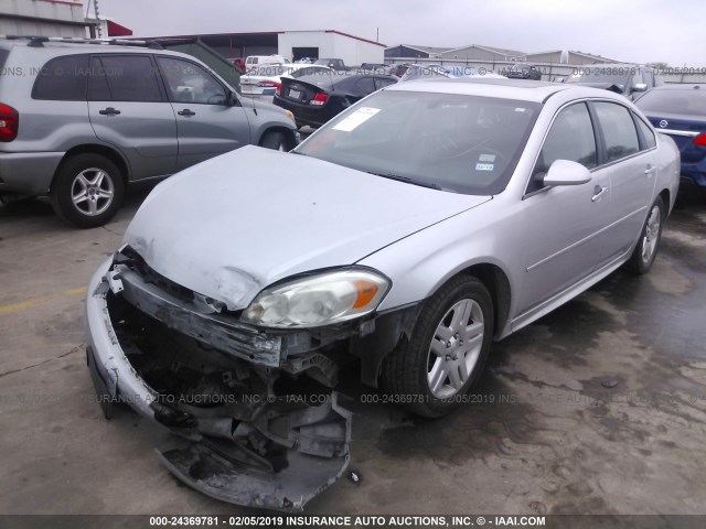 2G1WB5E39E1106777 - 2014 CHEVROLET IMPALA LIMITED LT SILVER photo 2