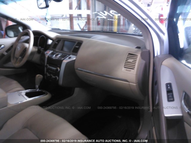 JN8AZ18U49W015090 - 2009 NISSAN MURANO S/SL SILVER photo 5