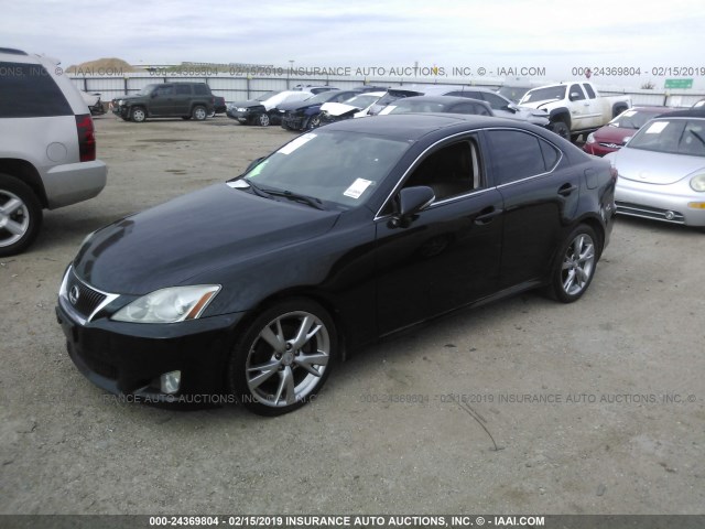 JTHBK262392088193 - 2009 LEXUS IS 250 BLACK photo 2