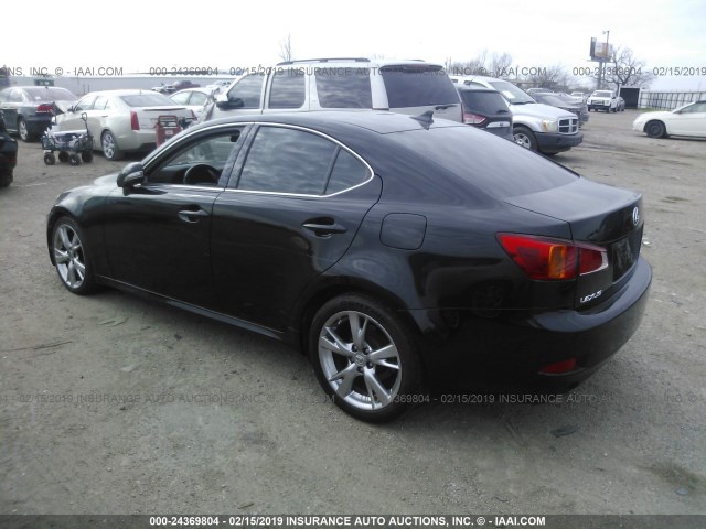 JTHBK262392088193 - 2009 LEXUS IS 250 BLACK photo 3