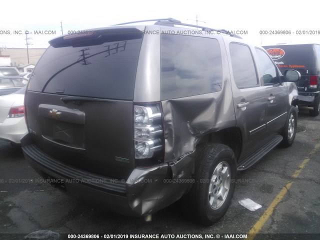 1GNSCAE00BR169956 - 2011 CHEVROLET TAHOE C1500  LS BROWN photo 4