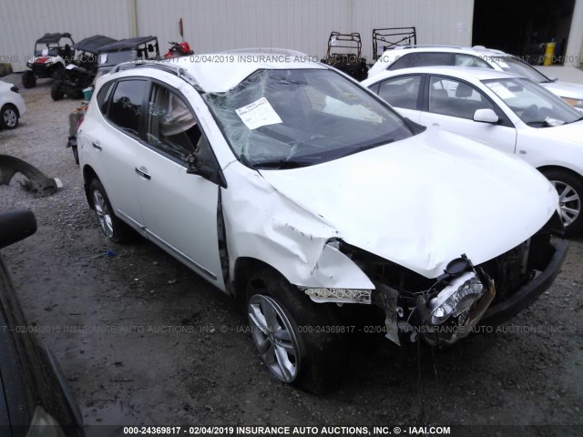 JN8AS5MT9DW018553 - 2013 NISSAN ROGUE S/SV WHITE photo 1