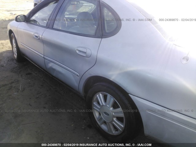 1FAFP56U26A208693 - 2006 FORD TAURUS SEL SILVER photo 6