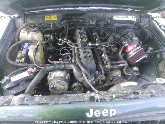 1J4FJ28SXRL108320 - 1994 JEEP CHEROKEE SE GREEN photo 10