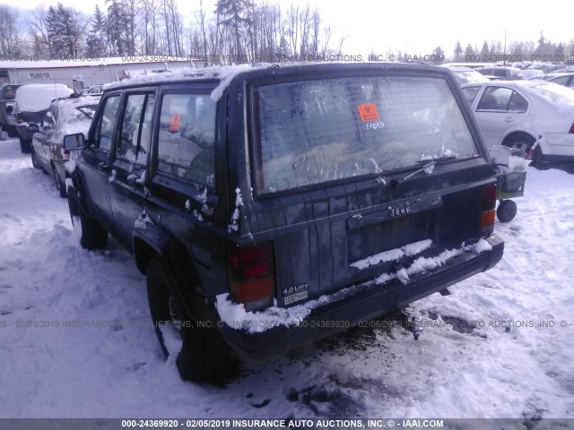 1J4FJ28SXRL108320 - 1994 JEEP CHEROKEE SE GREEN photo 3