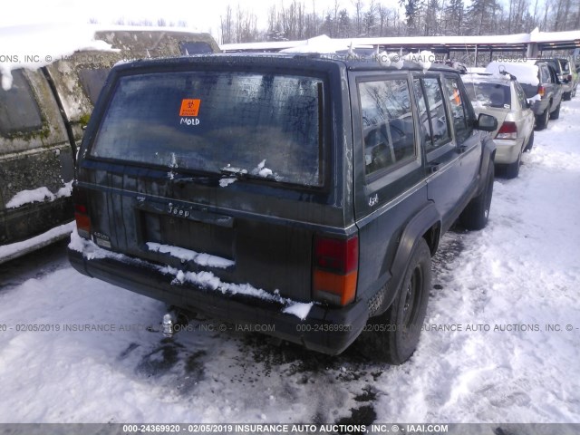 1J4FJ28SXRL108320 - 1994 JEEP CHEROKEE SE GREEN photo 4