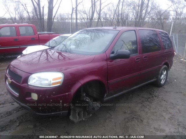 1GNDV23L35D206067 - 2005 CHEVROLET UPLANDER LS BURGUNDY photo 2