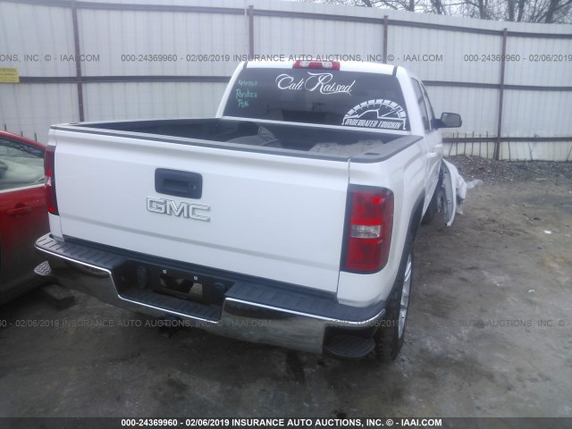 3GTP1UEC8EG137955 - 2014 GMC SIERRA C1500 SLE WHITE photo 4