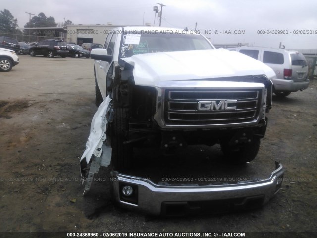 3GTP1UEC8EG137955 - 2014 GMC SIERRA C1500 SLE WHITE photo 6