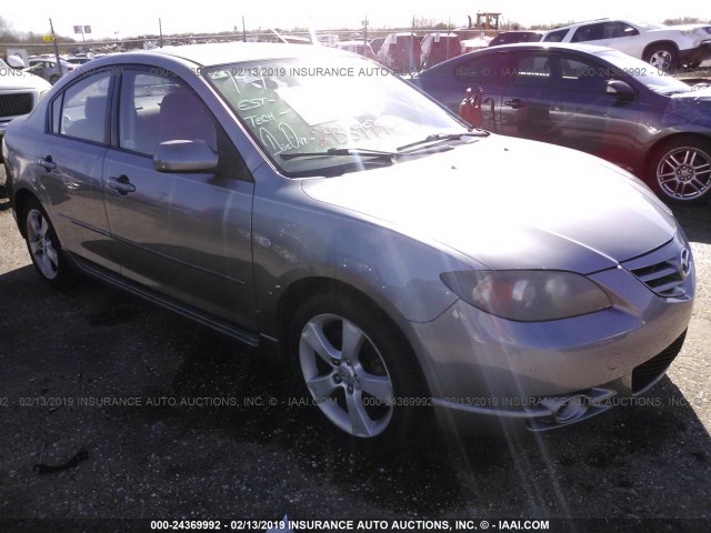 JM1BK323041102328 - 2004 MAZDA 3 S GRAY photo 1