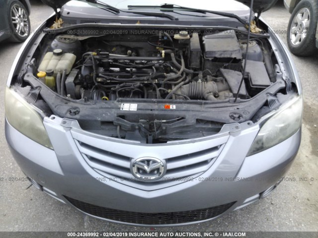 JM1BK323041102328 - 2004 MAZDA 3 S GRAY photo 10