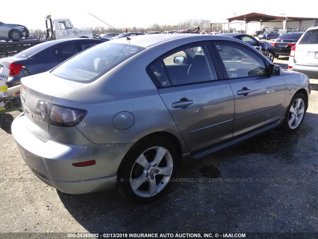 JM1BK323041102328 - 2004 MAZDA 3 S GRAY photo 4