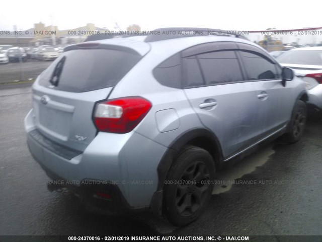 JF2GPACC0E9329159 - 2014 SUBARU XV CROSSTREK 2.0 PREMIUM SILVER photo 4