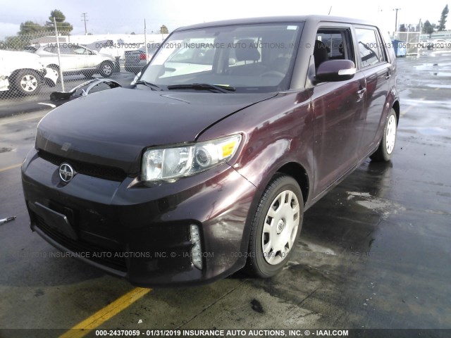 JTLZE4FE8FJ072672 - 2015 TOYOTA SCION XB MAROON photo 2
