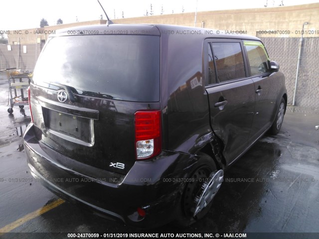 JTLZE4FE8FJ072672 - 2015 TOYOTA SCION XB MAROON photo 4