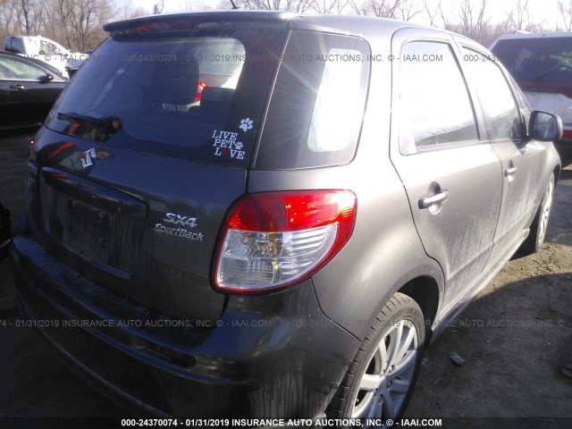 JS2YA5A5XC6300255 - 2012 SUZUKI SX4 GRAY photo 4