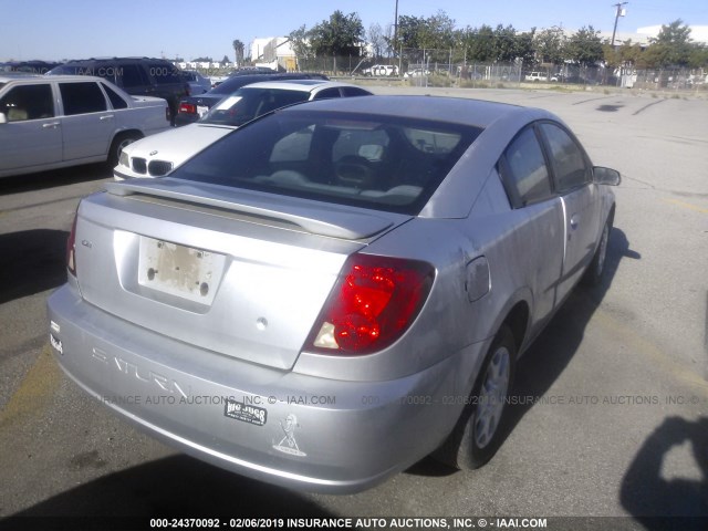 1G8AN12F74Z188203 - 2004 SATURN ION LEVEL 2 SILVER photo 4