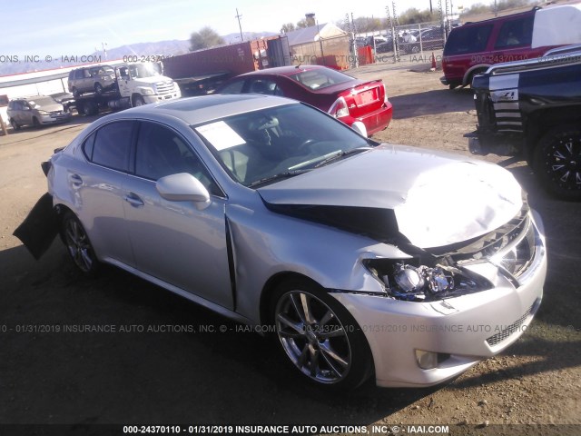 JTHBK262685053984 - 2008 LEXUS IS 250 SILVER photo 1