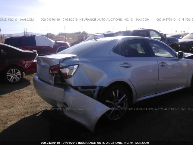 JTHBK262685053984 - 2008 LEXUS IS 250 SILVER photo 6