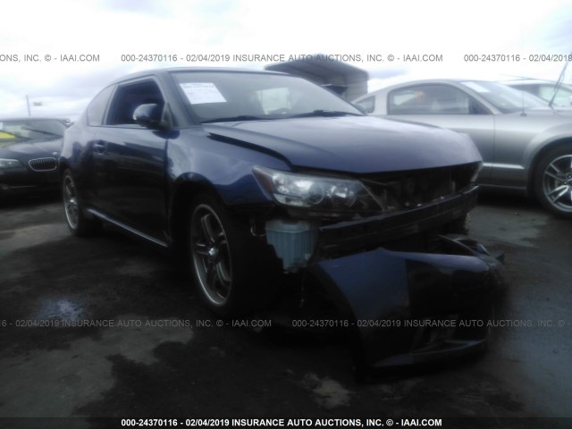 JTKJF5C71B3002410 - 2011 TOYOTA SCION TC BLUE photo 1