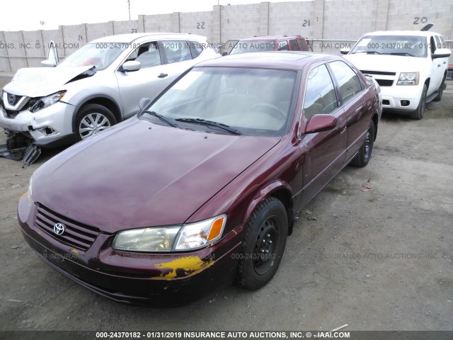 4T1BG22K3XU452196 - 1999 TOYOTA CAMRY CE/LE/XLE RED photo 2