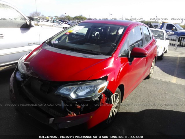 3HGGK5H83FM771141 - 2015 HONDA FIT EX/EXL RED photo 2