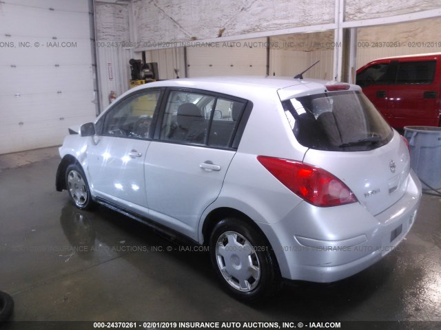 3N1BC13EX8L404079 - 2008 NISSAN VERSA S/SL SILVER photo 3