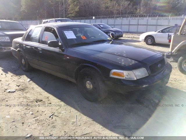 2FAHP71W66X158630 - 2006 FORD CROWN VICTORIA POLICE INTERCEPTOR BLACK photo 1