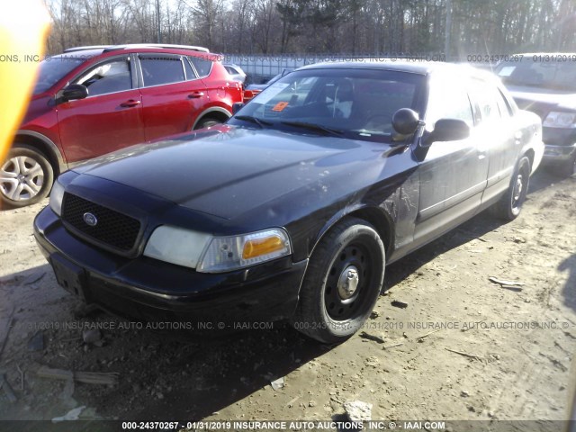 2FAHP71W66X158630 - 2006 FORD CROWN VICTORIA POLICE INTERCEPTOR BLACK photo 2