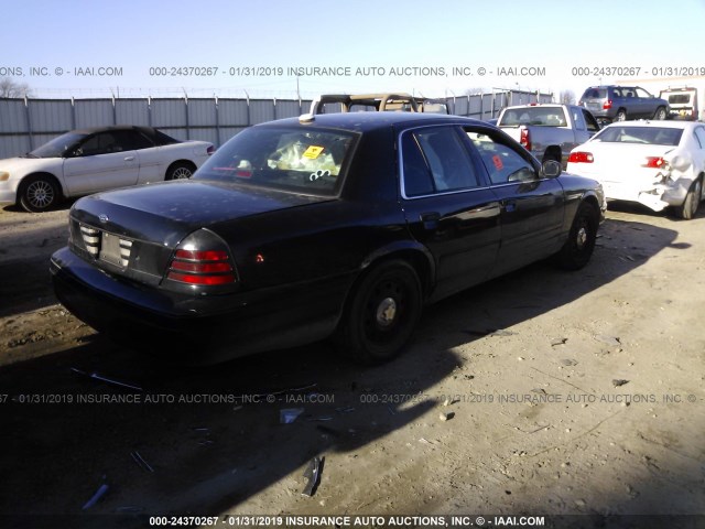 2FAHP71W66X158630 - 2006 FORD CROWN VICTORIA POLICE INTERCEPTOR BLACK photo 4