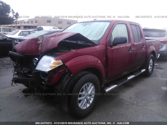 1N6AD0ER9HN760262 - 2017 NISSAN FRONTIER S/SV/SL/PRO-4X RED photo 2