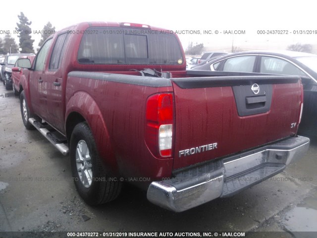 1N6AD0ER9HN760262 - 2017 NISSAN FRONTIER S/SV/SL/PRO-4X RED photo 3