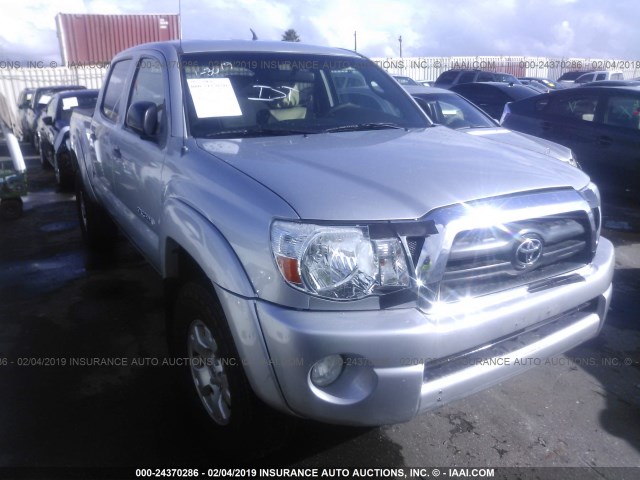 5TEJU62N08Z590751 - 2008 TOYOTA TACOMA DOUBLE CAB PRERUNNER SILVER photo 1