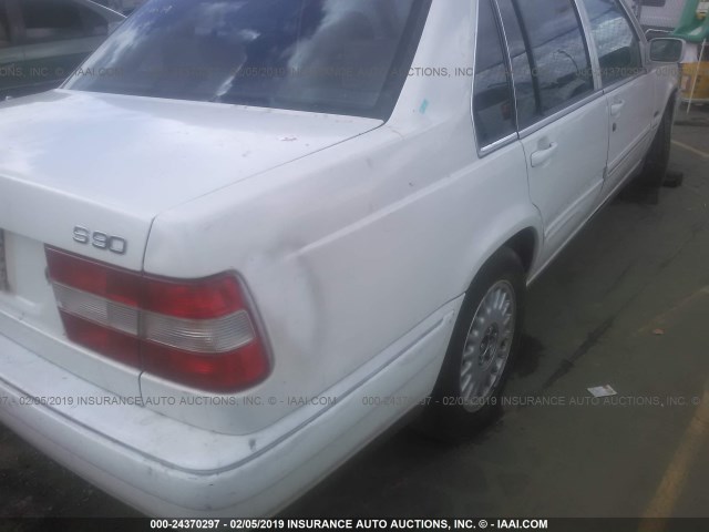 YV1KS9606W1130845 - 1998 VOLVO S90 WHITE photo 6