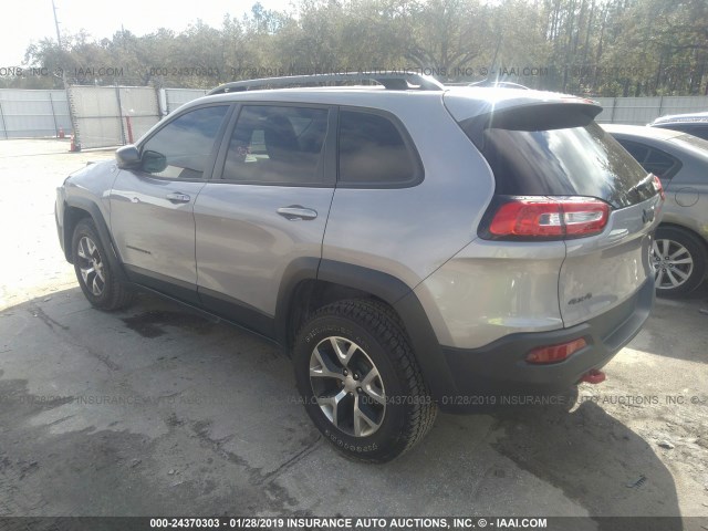 1C4PJMBB5JD569082 - 2018 JEEP CHEROKEE TRAILHAWK GRAY photo 3