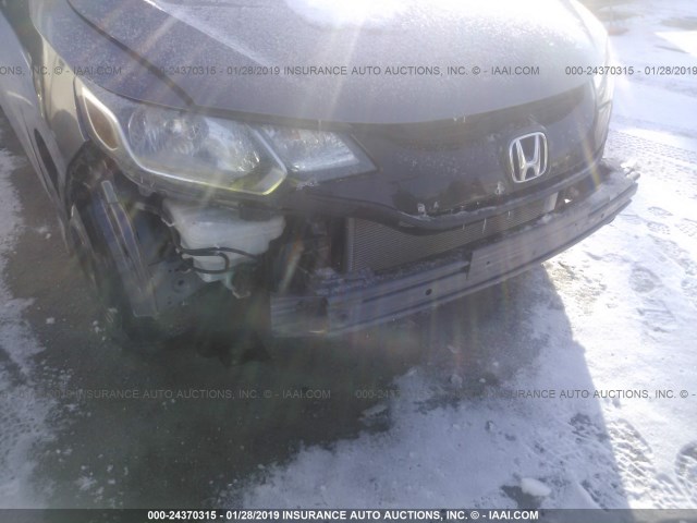 3HGGK5H57FM771438 - 2015 HONDA FIT LX GRAY photo 6