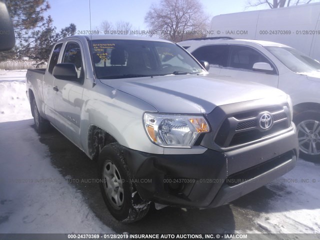 5TFTX4CN8CX021374 - 2012 TOYOTA TACOMA ACCESS CAB ვერცხლისფერი ფოტო 1