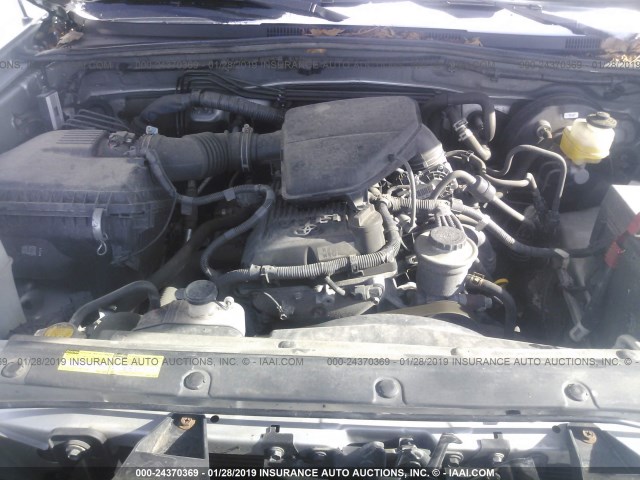 5TFTX4CN8CX021374 - 2012 TOYOTA TACOMA ACCESS CAB ვერცხლისფერი ფოტო 10