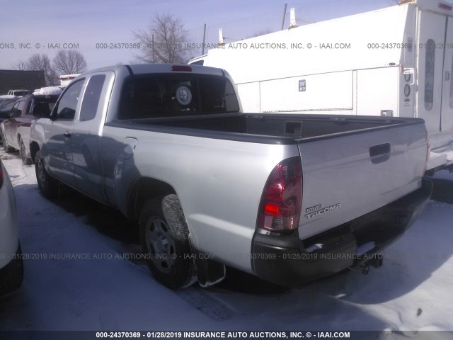 5TFTX4CN8CX021374 - 2012 TOYOTA TACOMA ACCESS CAB ვერცხლისფერი ფოტო 3