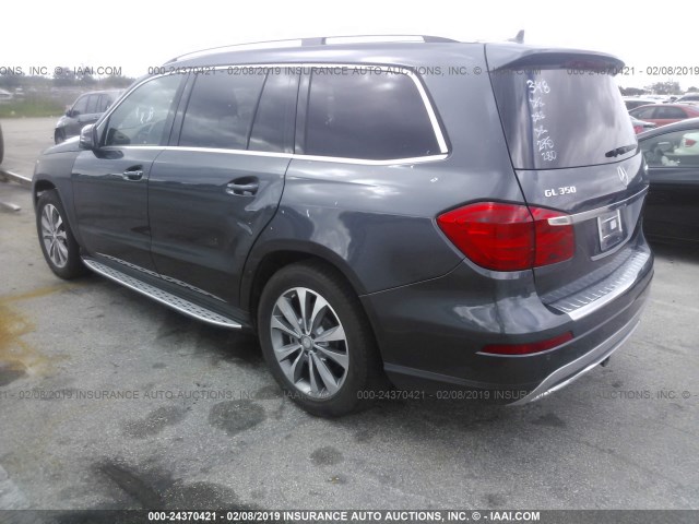 4JGDF2EE7EA287222 - 2014 MERCEDES-BENZ GL GRAY photo 3