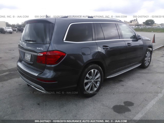 4JGDF2EE7EA287222 - 2014 MERCEDES-BENZ GL GRAY photo 4