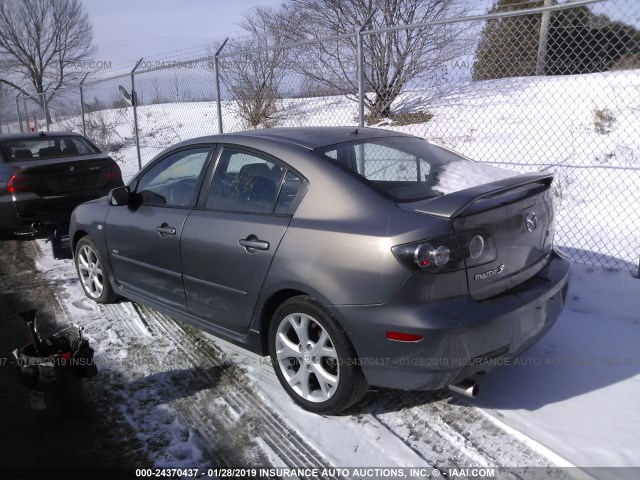 JM1BK324271648240 - 2007 MAZDA 3 S GRAY photo 3