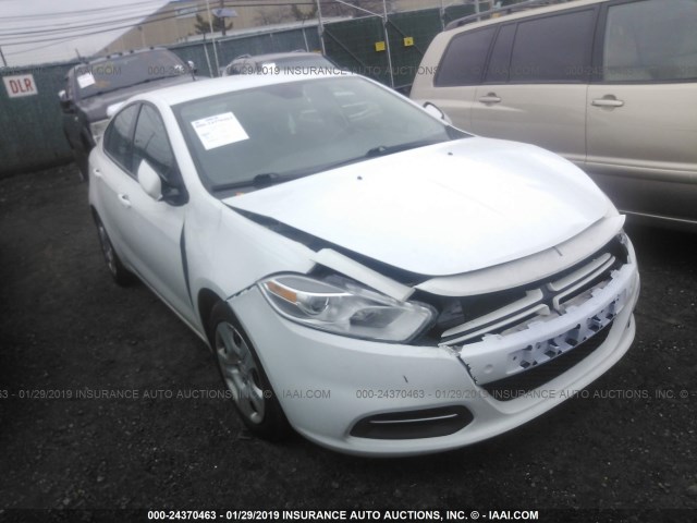 1C3CDFAA6FD390264 - 2015 DODGE DART SE WHITE photo 1