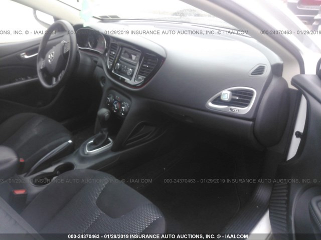 1C3CDFAA6FD390264 - 2015 DODGE DART SE WHITE photo 5