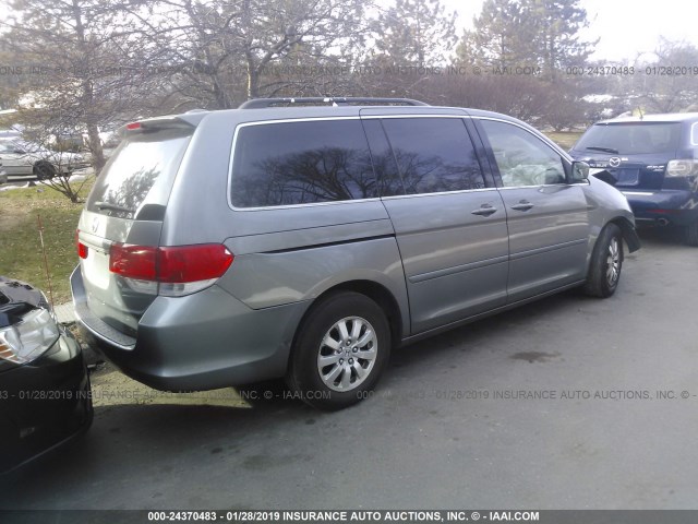 5FNRL38789B030363 - 2009 HONDA ODYSSEY EXL GRAY photo 4